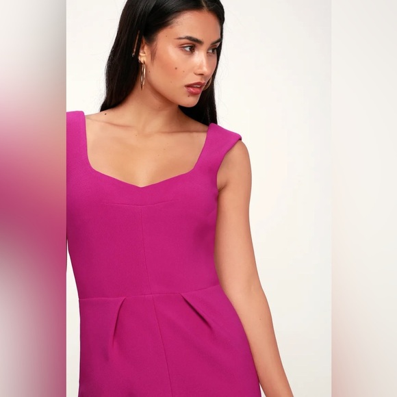NWT Elliatt City Magenta Midi Dress - Picture 3 of 12